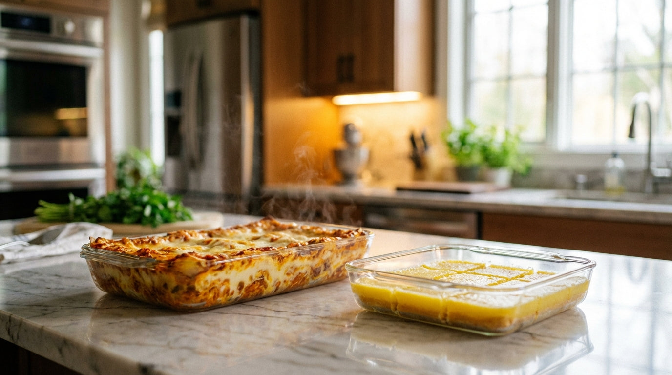 From Lasagna to Lemon Bars: PFAS-Free Glass Dishes That Handle Both