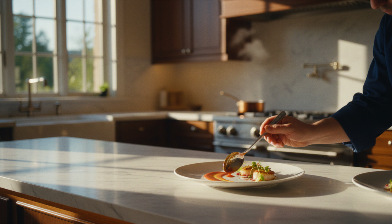 Serving with a Chef Spoon: Presentation and Portion Control