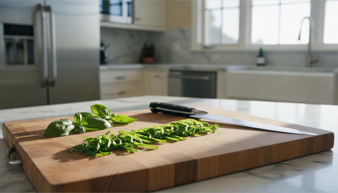 Chiffonade Herbs Technique: Mastering Consistent, Even Slices