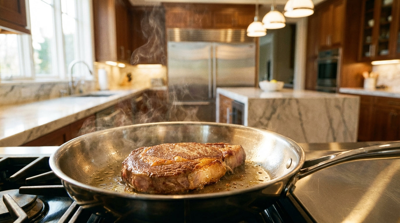 Stainless Without the Stain: PFAS-Free Steel That Browns, Not Sticks