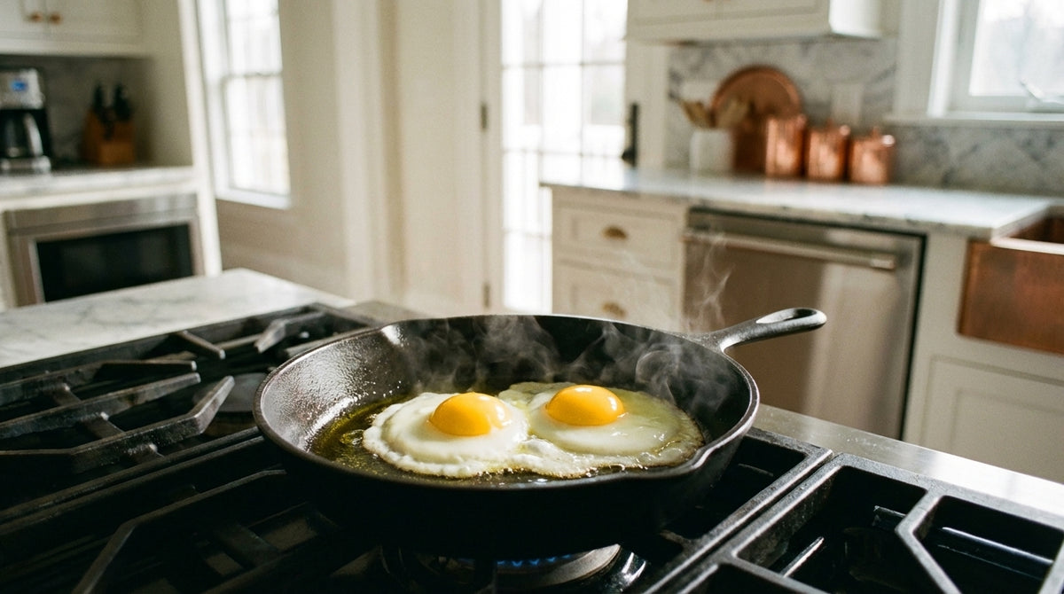 What Size Pan Fits Two Eggs Without Runaway Whites?
