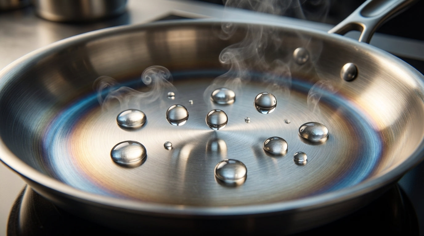 How to Know When a Stainless Steel Pan Is Hot Enough for Searing