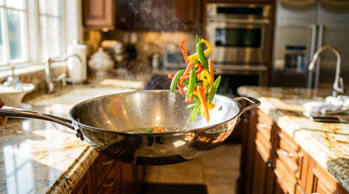 Stainless Stir-Fry That Stays Coating-Free