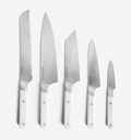 Misen 5-piece kitchen knife set with white handles