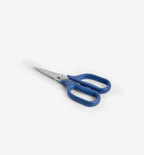 Misen kitchen scissors with blue handles and stainless steel blades