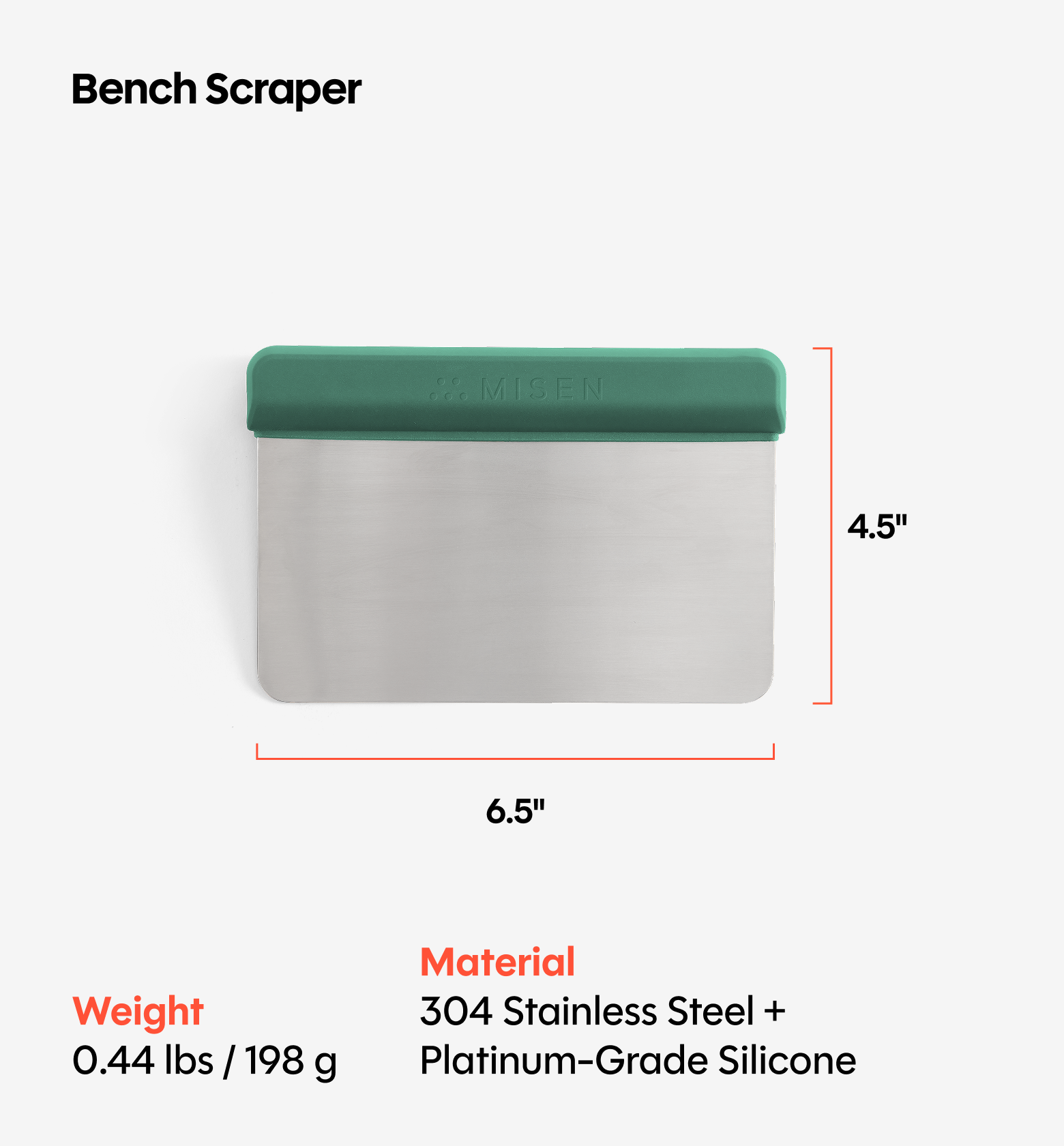 Bench Scraper - Green