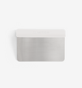 Misen stainless steel bench scraper with white plastic handle