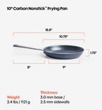 10" Carbon Nonstick™ Frying Pan + Glass Lid