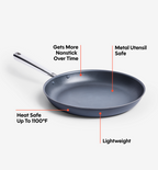 12" Carbon Nonstick™ Frying Pan + Glass Lid