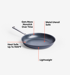 8" Carbon Nonstick™ Frying Pan + Glass Lid