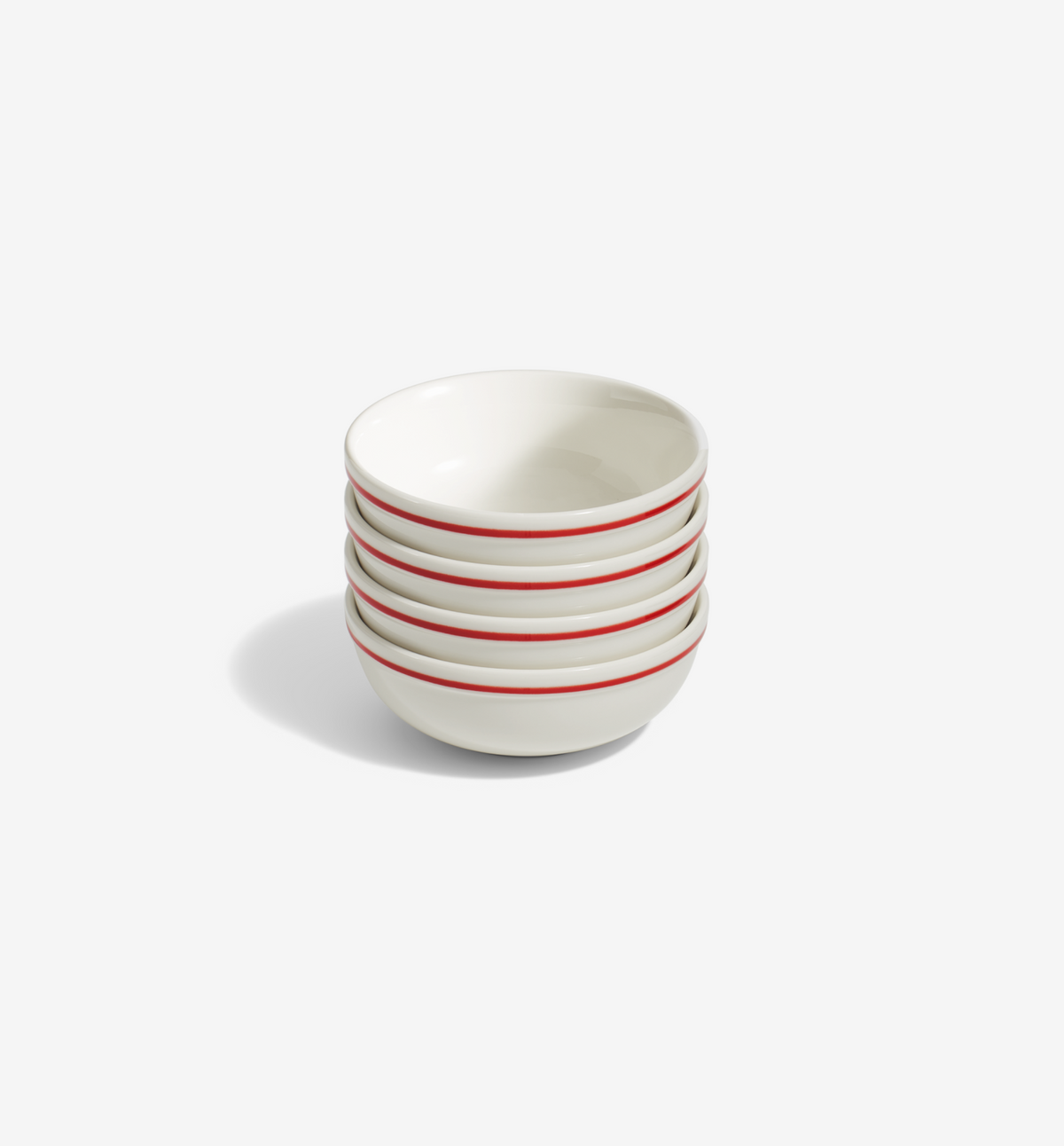 4-Piece Cereal Bowl Set - Red