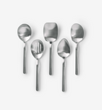 Misen 5-piece stainless steel kitchen utensil set with spoons, slotted spoon, and spatula
