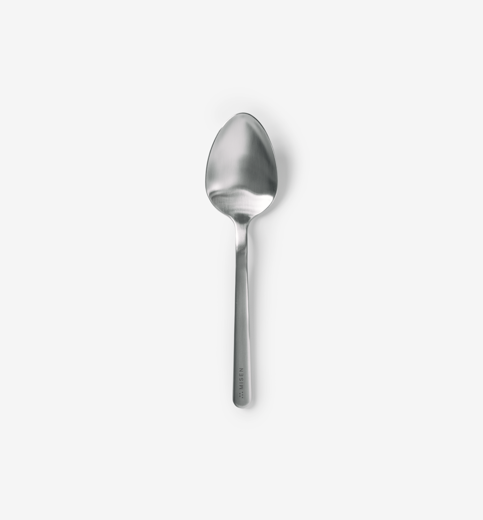 Misen stainless steel spoon with brushed finish and slim handle