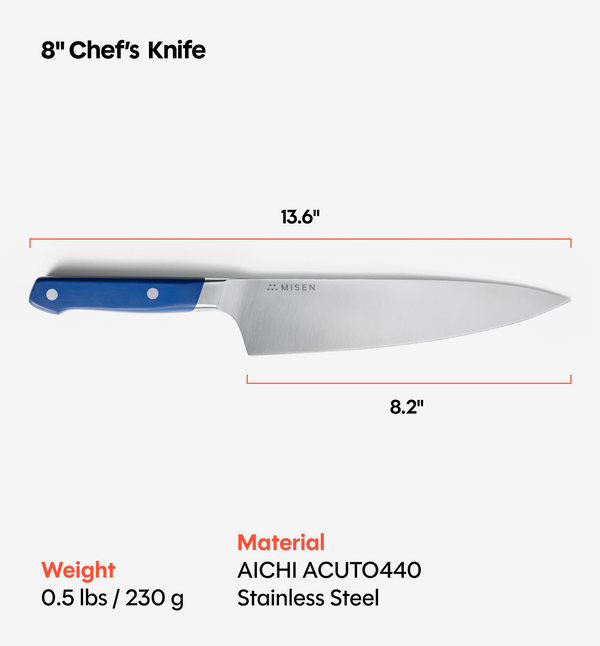 8" Chef's Knife (ACUTO440) - Blue