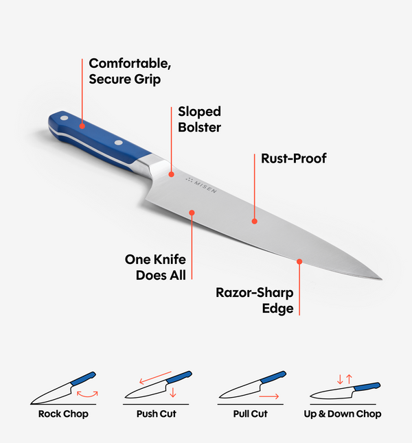 8" Chef's Knife (ACUTO440) - Blue