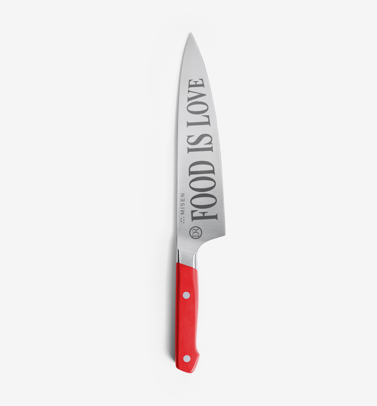 Misen x Chef David Rose 8" ACUTO440 chef’s knife in red