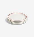 4-Piece Dinner Plate Set - Red