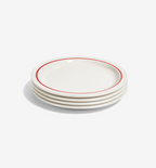 4-Piece Dinner Plate Set - Red
