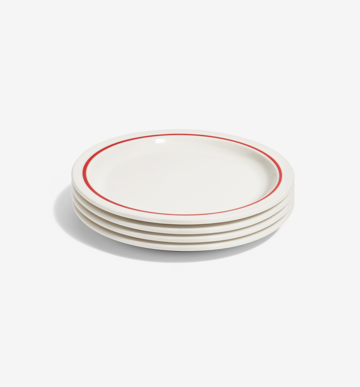 4-Piece Dinner Plate Set - Red