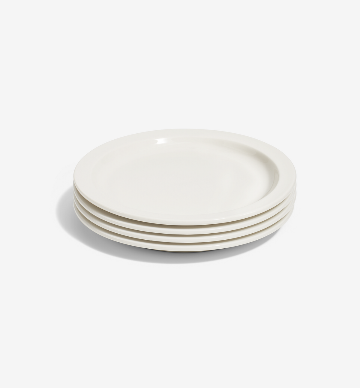 4-Piece Dinner Plate Set - White