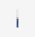 Misen paring knife with blue handle and stainless steel blade