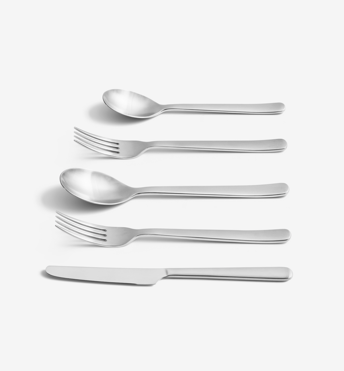 5-Piece Flatware Set (Serves 1) - Brushed