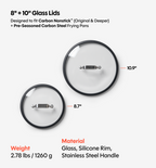 8" + 10" Deeper Carbon Nonstick™ Frying Pan + Glass Lid