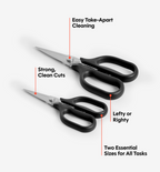 Kitchen Shears Set - Black