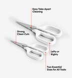 Kitchen Shears Set - White