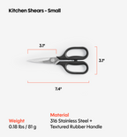 Kitchen Shears - Small - Black