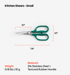 Kitchen Shears - Small - Green