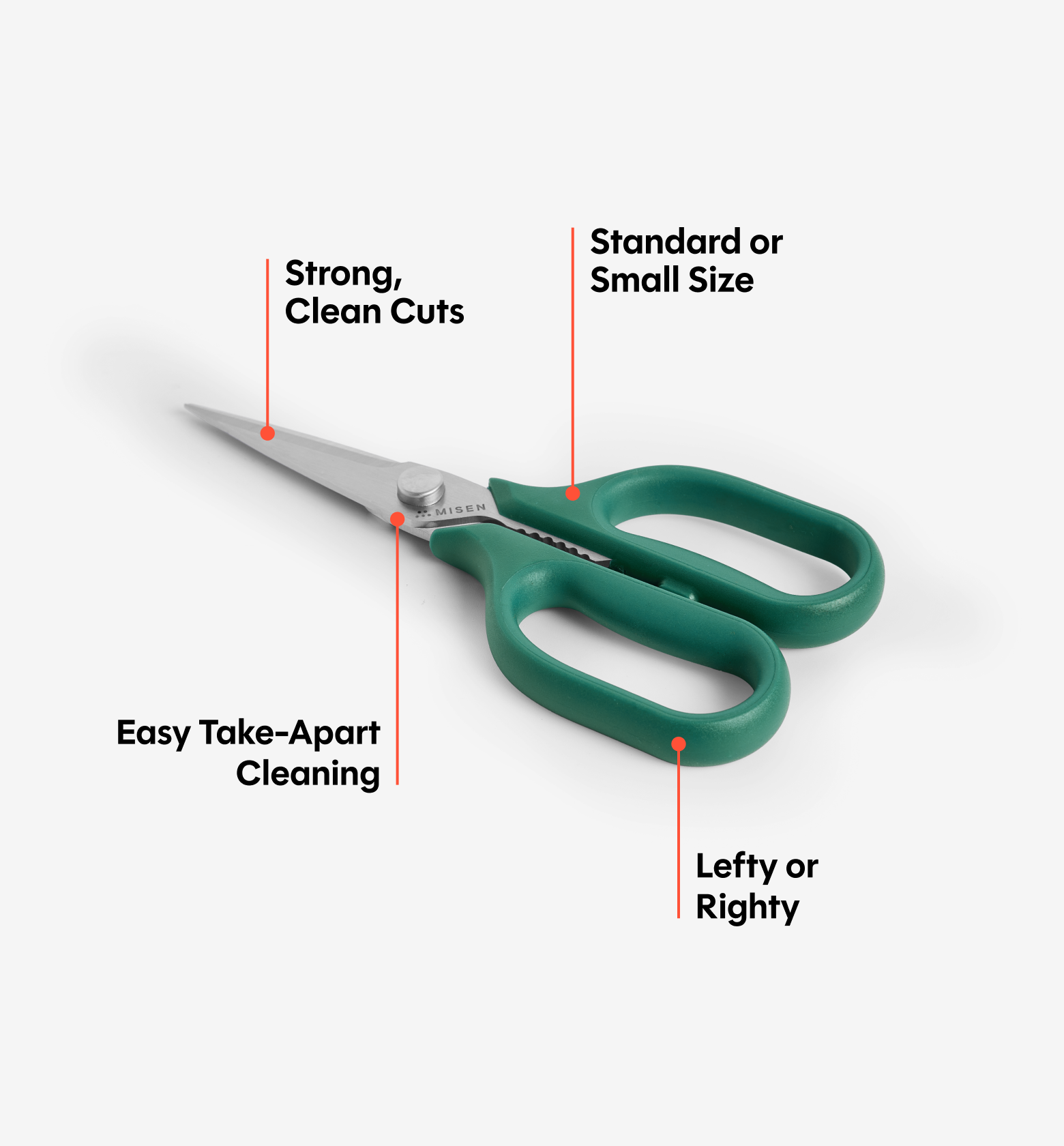 Kitchen Shears - Small - Green
