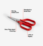 Kitchen Shears - Small - Red