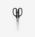 Misen kitchen scissors with black handles and stainless steel blades