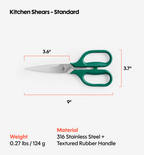 Kitchen Shears - Standard - Green