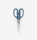 Misen kitchen scissors with blue handles and stainless steel blades