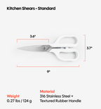 Kitchen Shears - Standard - White