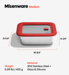 6-Piece Misenware Medium Set - Red