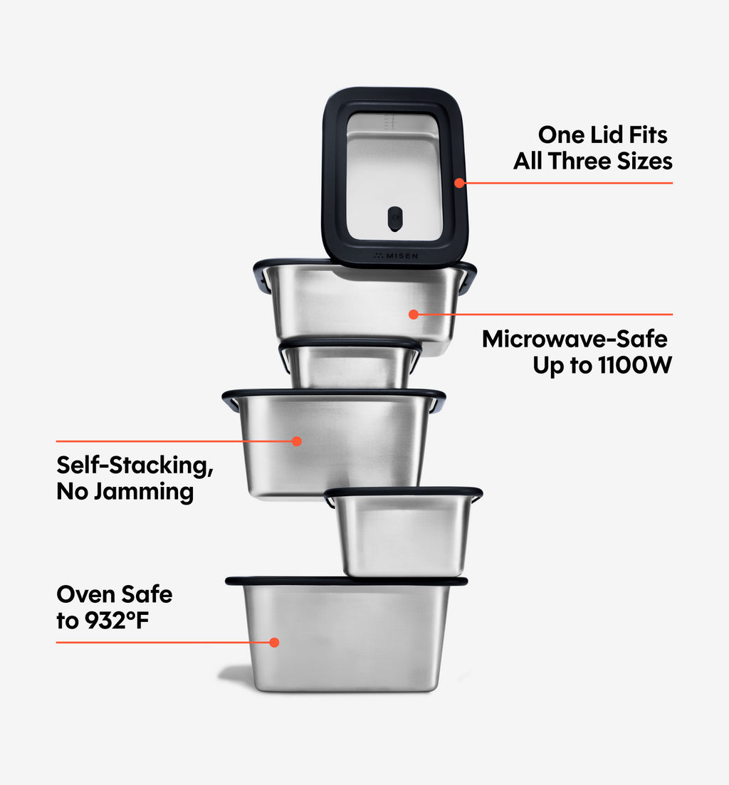 6-Piece Misenware Mixed Set - Black