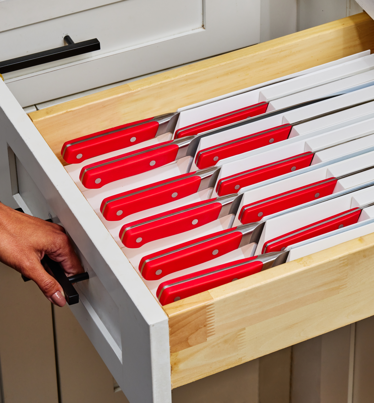 9-Piece Modular Knife Storage Set - White