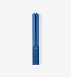 Blue fountain pen in open slim presentation case with silver nib