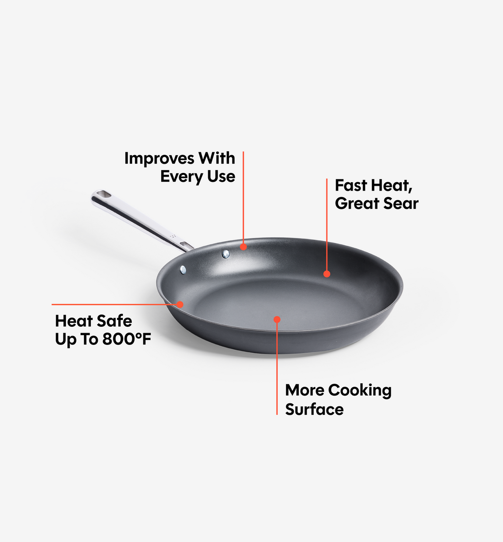 8" Pre-Seasoned Carbon Steel Frying Pan