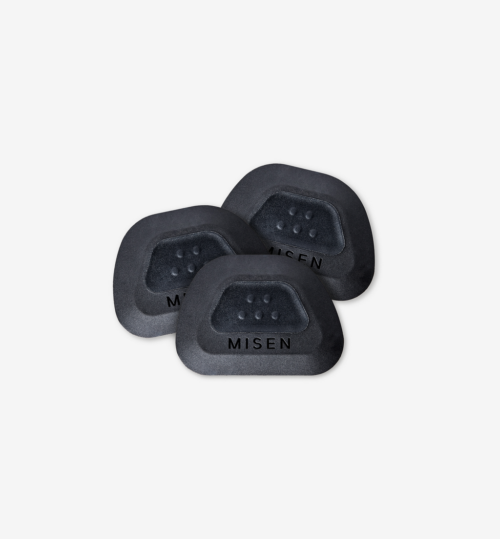 Misen knife sharpening stones set of three dark gray honing pucks
