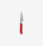 Misen paring knife with red handle and stainless steel blade