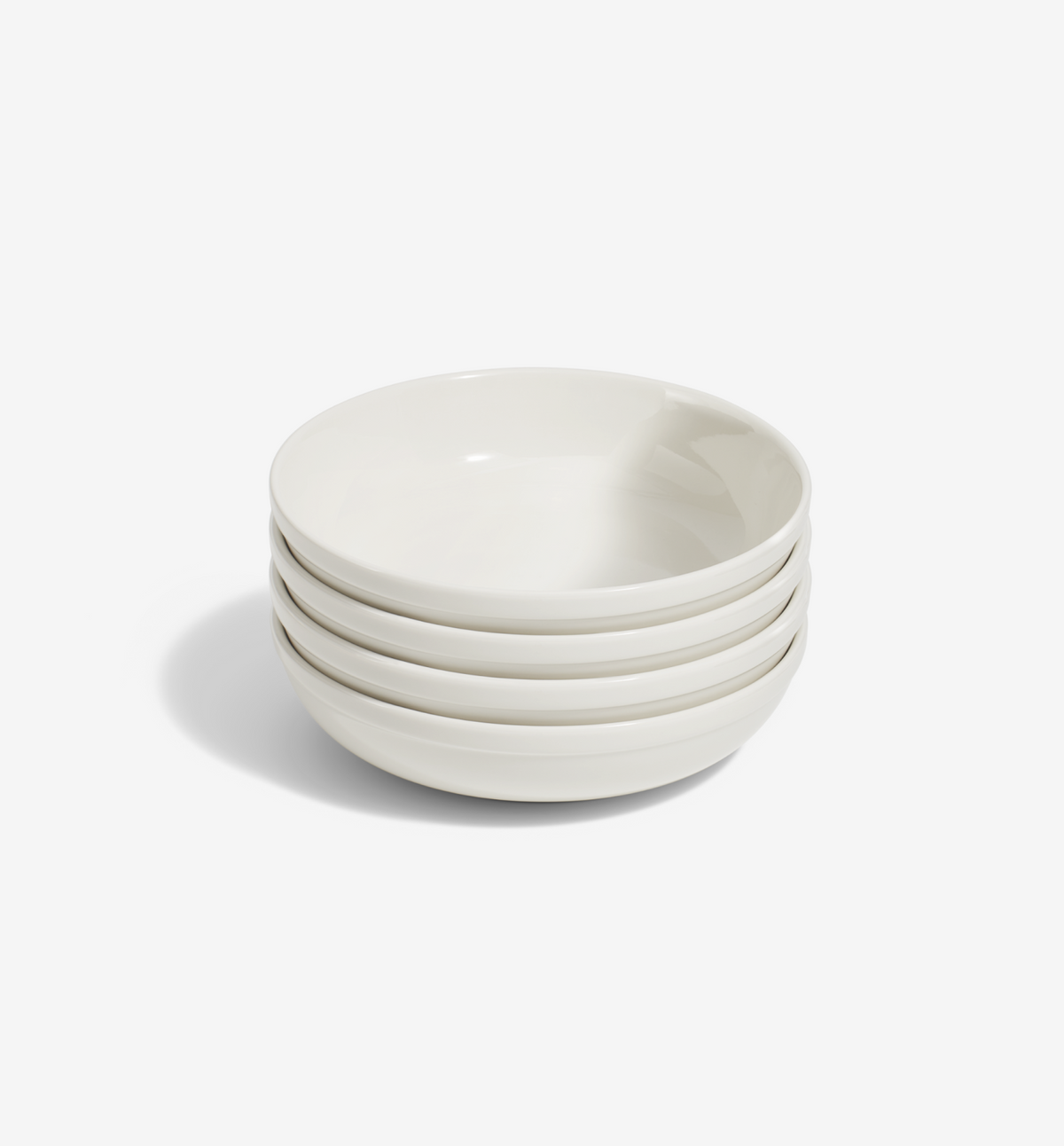 4-Piece Pasta Bowl Set - White