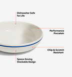 4-Piece Pasta Bowl Set - Blue