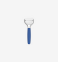 Y-peeler with blue handle and stainless steel blade for vegetables and fruit