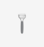 Y-peeler with stainless steel blade and gray non-slip handle