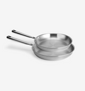 10" + 12" Stainless Steel Frying Pan