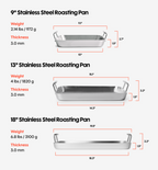 13" Stainless Steel Roasting Pan